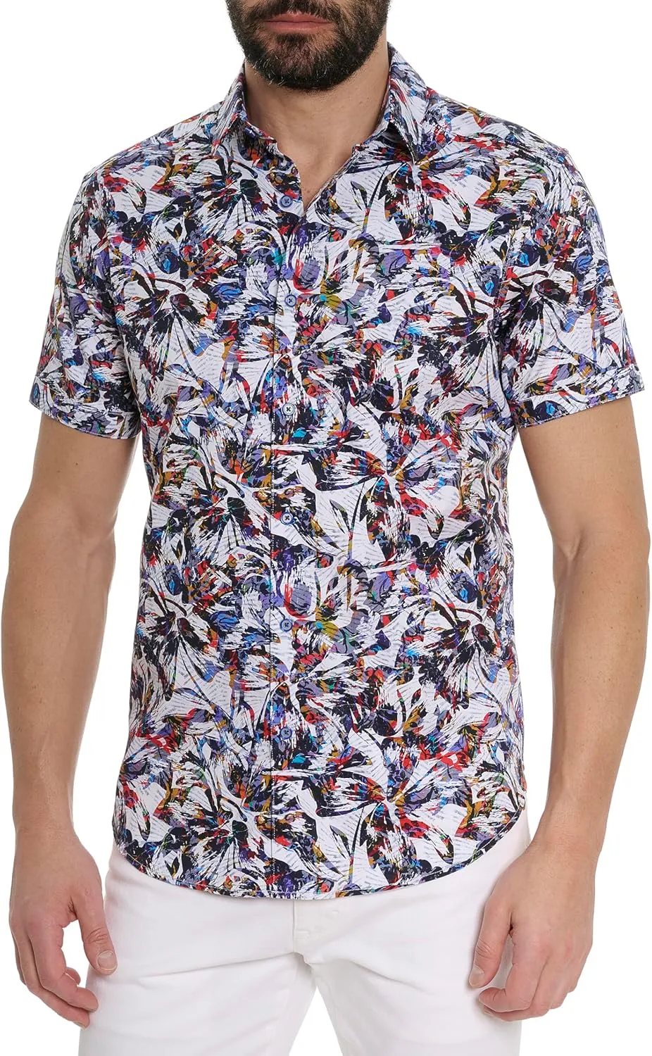 Robert Graham Men's Kileen Short Sleeve Woven Shirt