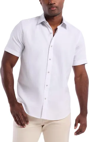 Robert Graham Mens Windsor 2 Short Sleeve Woven Button Down Shirt