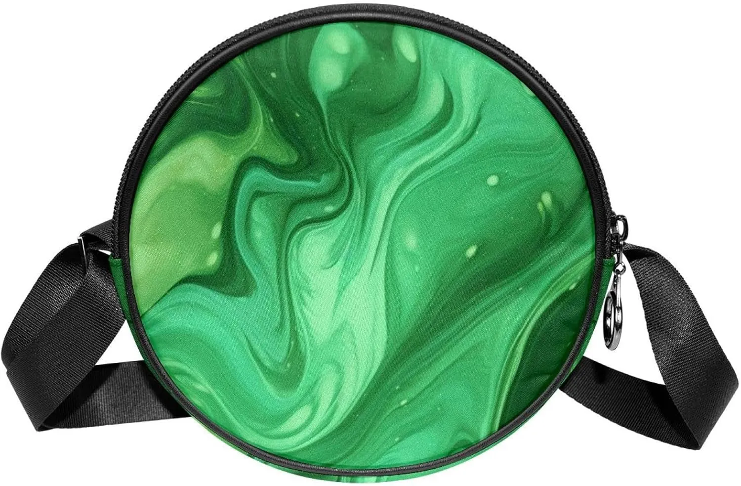 Round Crossbody Bag for Traveling, Small Purses for Women, abstract maple background