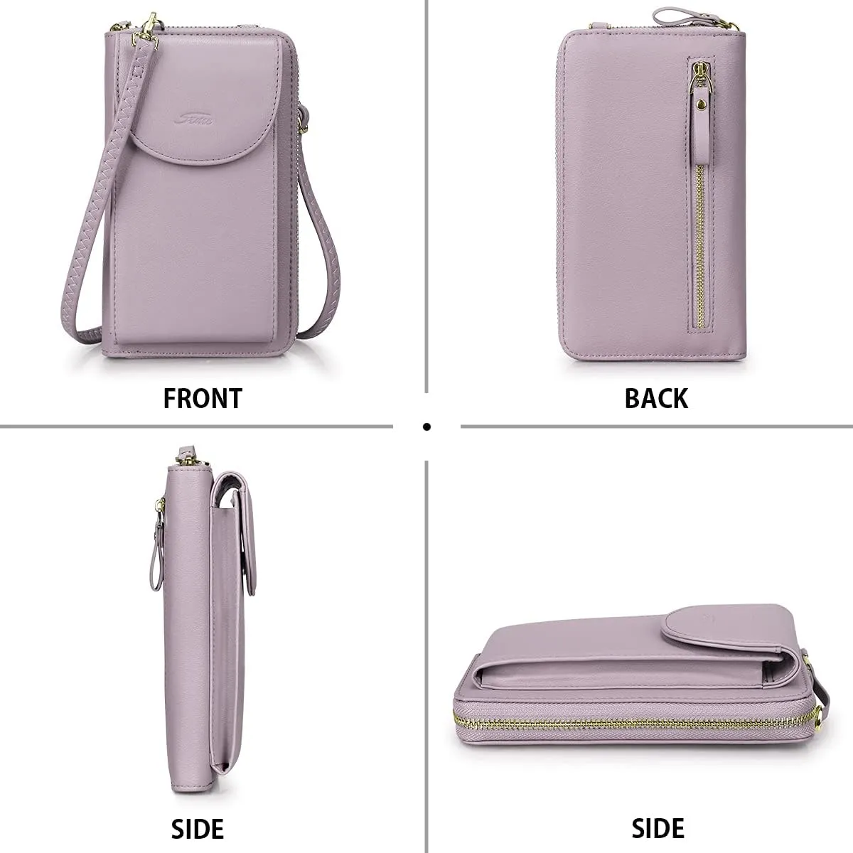 S-ZONE Small Crossbody Bags for Women Cell Phone Purse RFID Blocking Wallet Purses with Credit Card Slots
