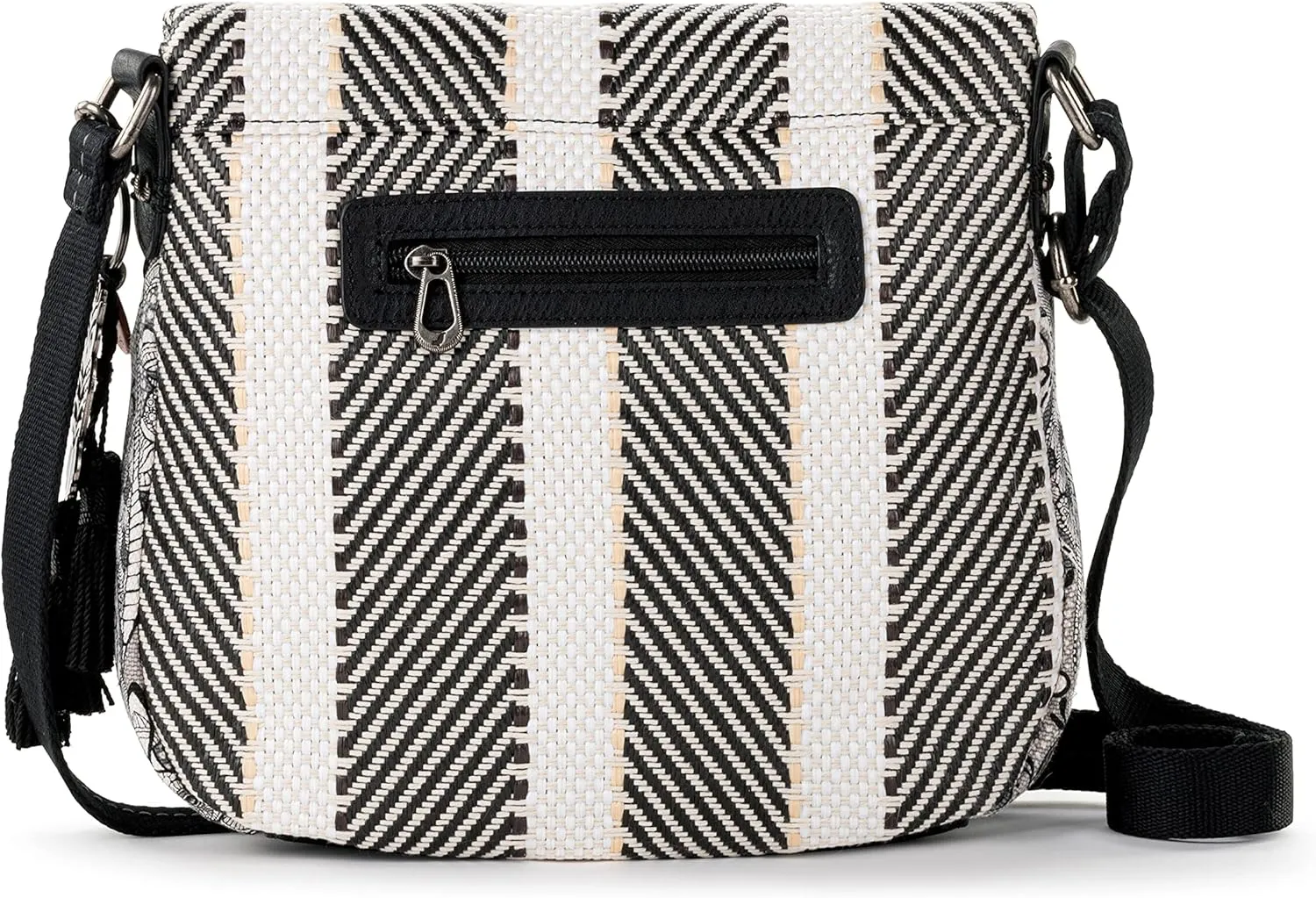 Sakroots Crossbody Bag in Eco-Twill, Multifunctional Purse with Adjustable Strap & Zipper Pockets