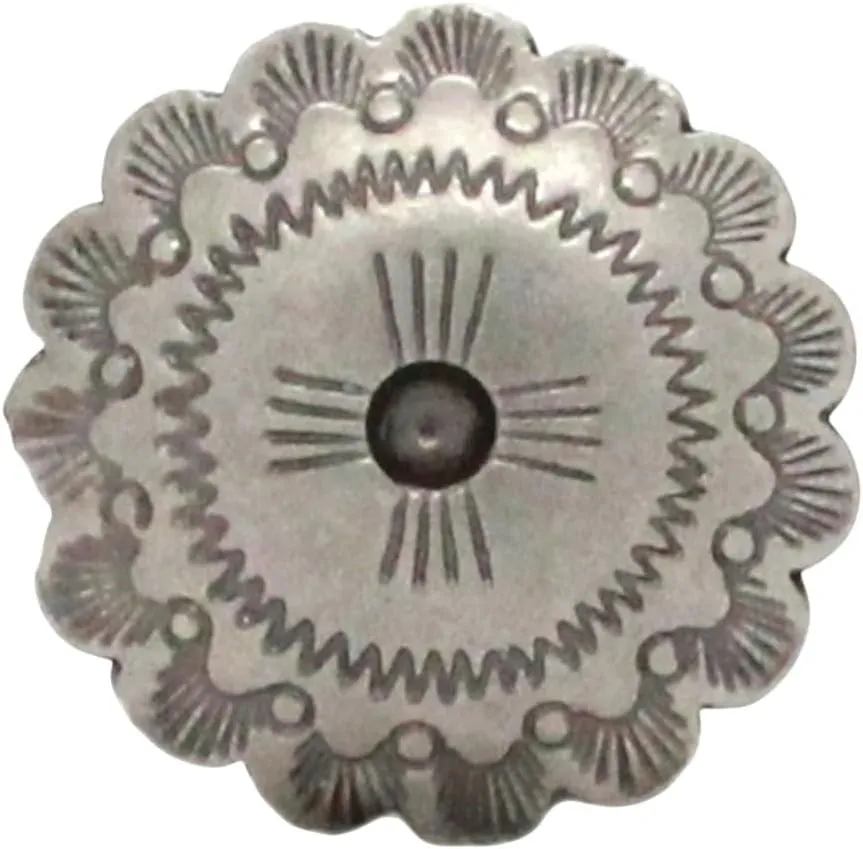 Santa Fe Cactus Cross Conchos Antique Nickel 1-1/4" 20704-21