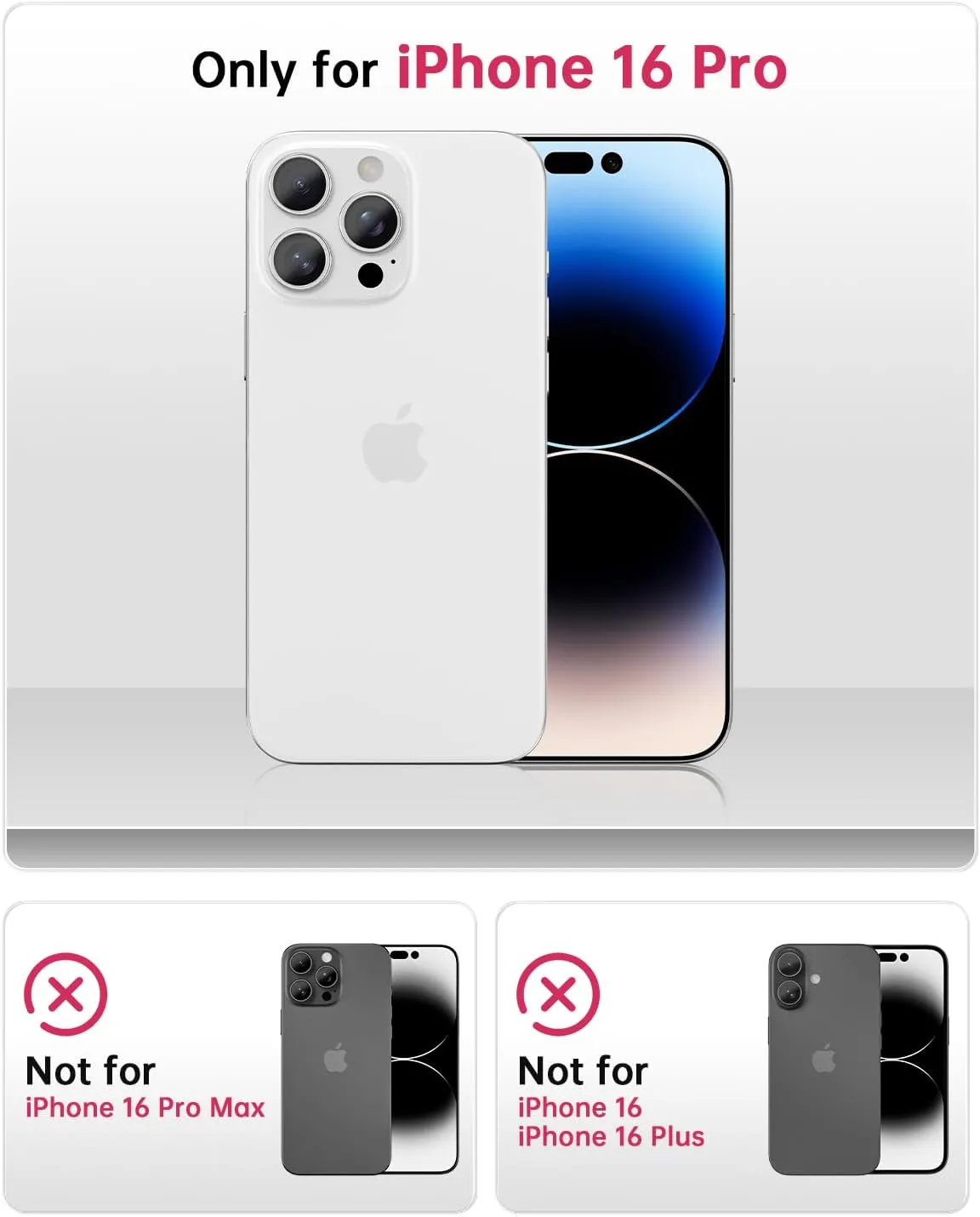 SCORPIFY for iPhone 16 Pro Case [Compatible with MagSafe] with Hibiscus Floral Design, Cute Clear Flower Magnetic Phone Cover for Women Girls, [Non Yellowing] Slim Bumper with Gold Accents