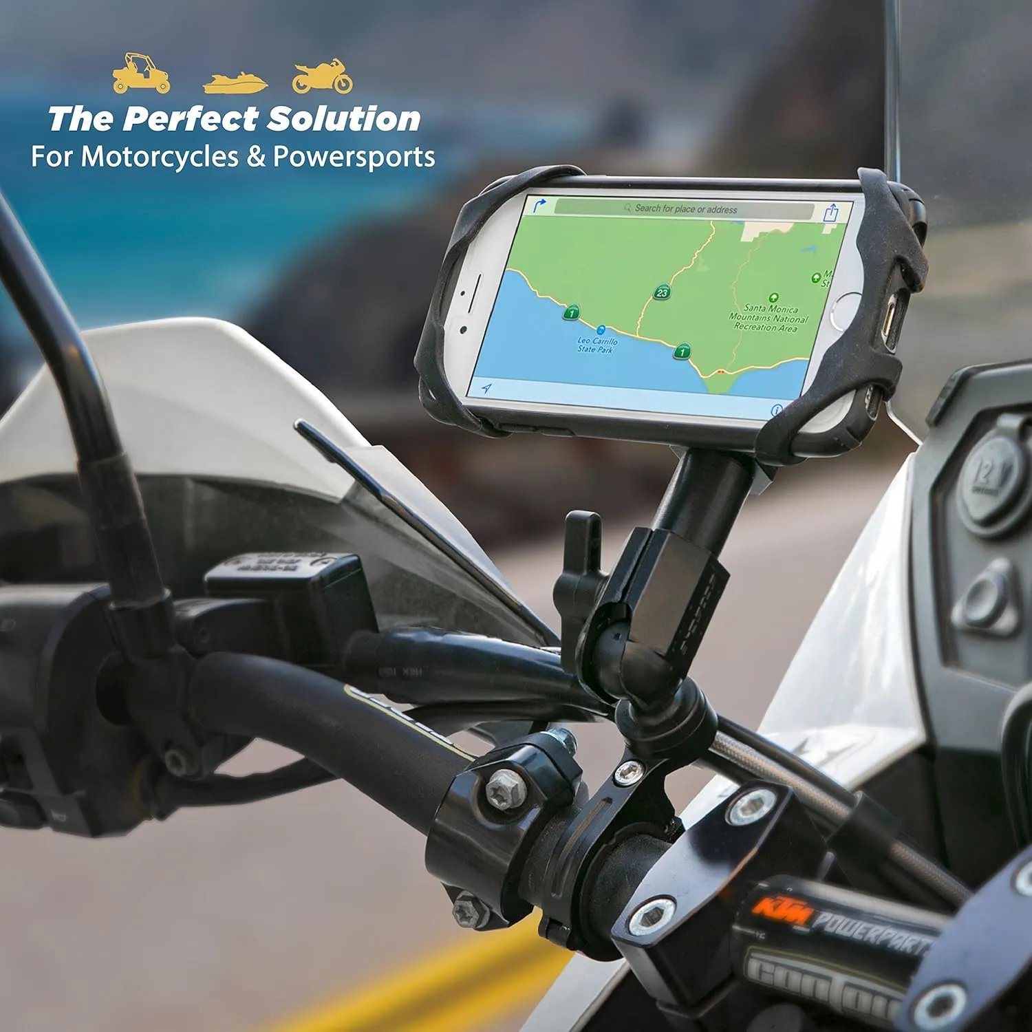 SCOSCHE PSM11011 TerraClamp MagicMount Pro XL HandleBar Magnetic Universal Phone Mount