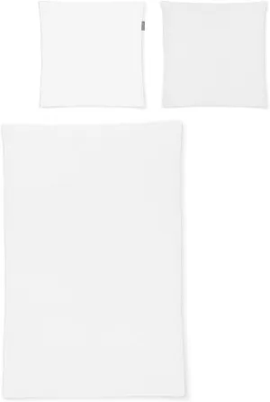 Seersucker Easy Eindhoven Bed Linen 155 x 220 cm and 1 Pillowcase 80 x 80 cm White