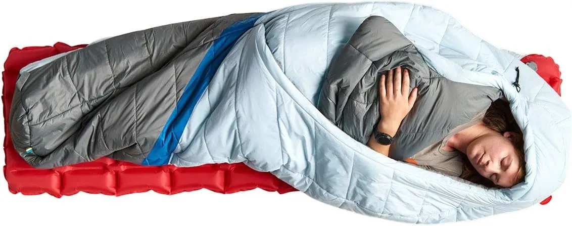 Sierra Designs Night Cap 20-20 Degree Zipperless Sleeping Bag with 100% Recycled Synthetic Insulation, Fold Over Blanket Design, Camping & Backpacking Sleeping Bag 2023