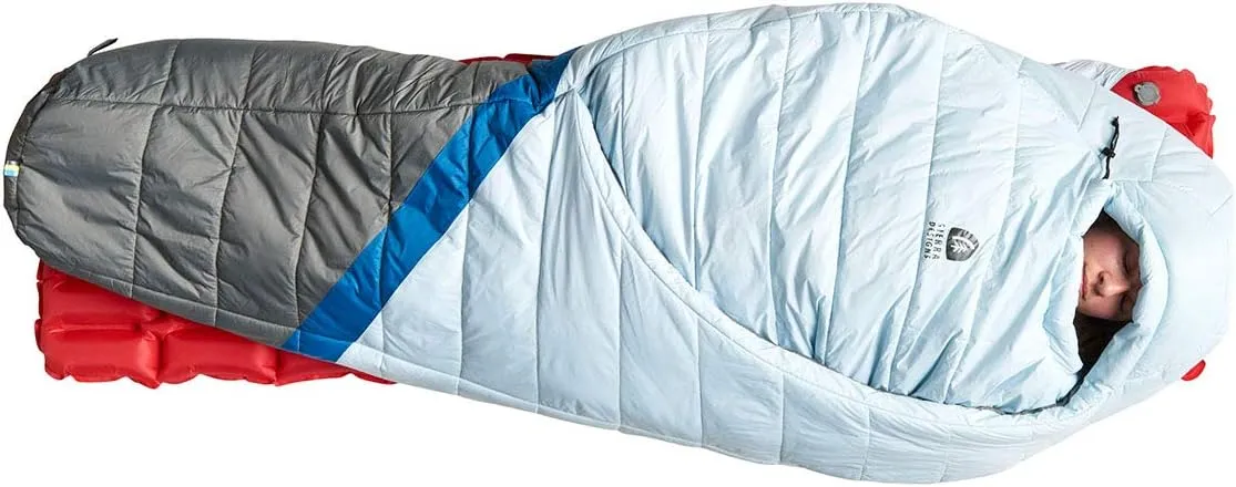 Sierra Designs Night Cap 20-20 Degree Zipperless Sleeping Bag with 100% Recycled Synthetic Insulation, Fold Over Blanket Design, Camping & Backpacking Sleeping Bag 2023