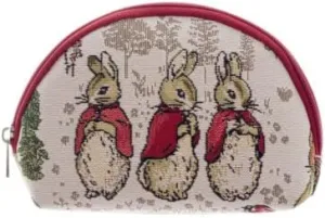 Signare Tapestry Cosmetic Bag Makeup Bag Toiletry Case Travel Organiser for Women with Peter Rabbit Designs (Flopsy, Mopsy and Cotton Tail), Flopsy Mopsy and Cotton Tail