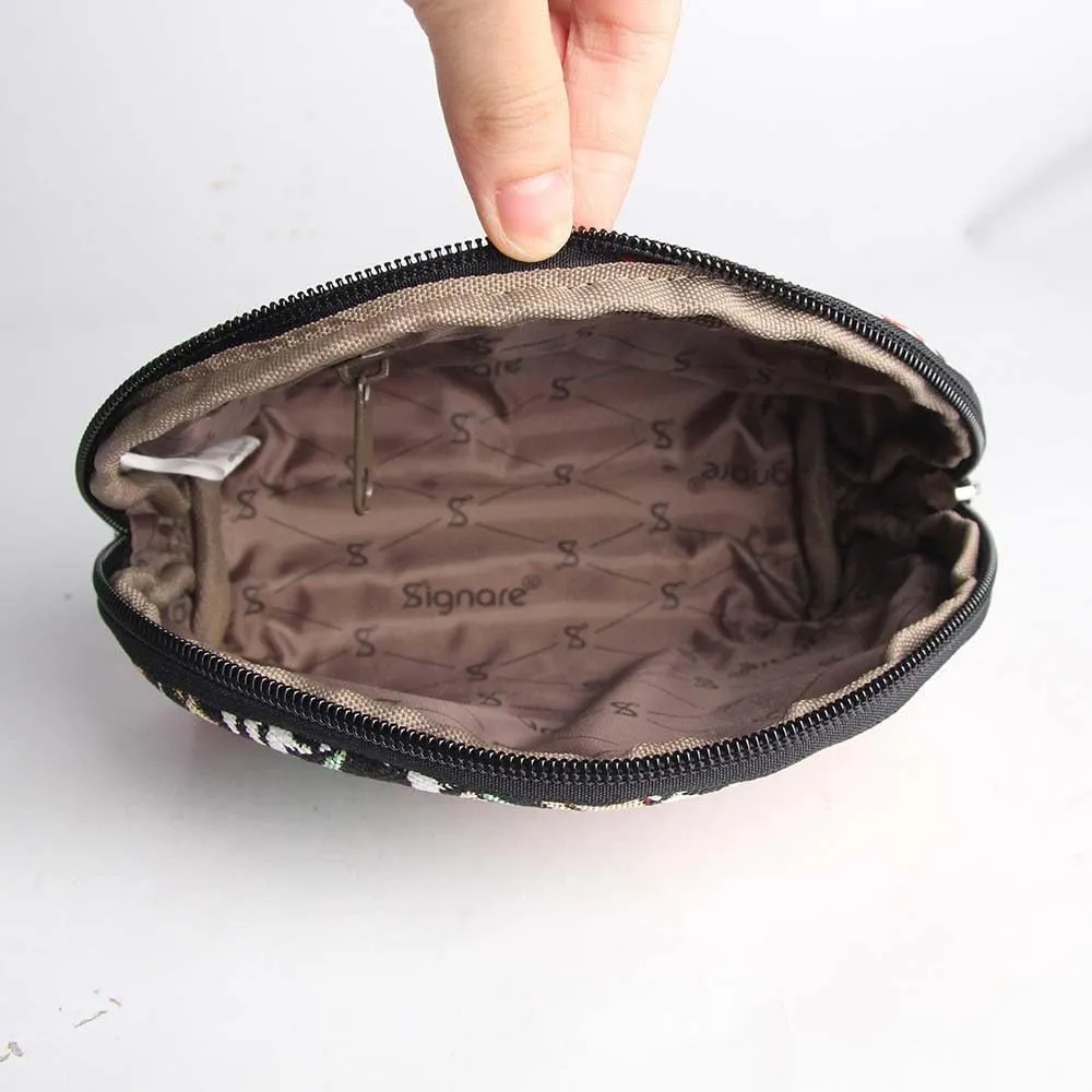 Signare Tapestry Cosmetic Bag Toiletry Makeup Bag for Women