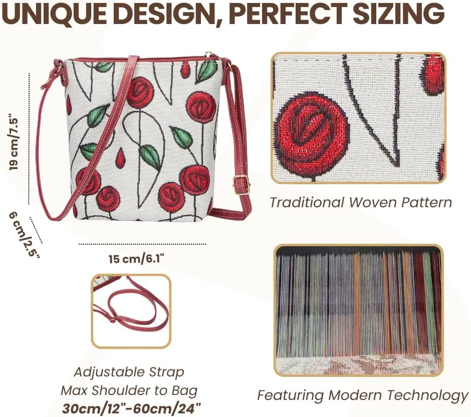 Signare Tapestry Hand & Shoulder Bag for Women |Fashionable Cross Body bag Purses for Woman |Satchel Bag for Women Girls Teen