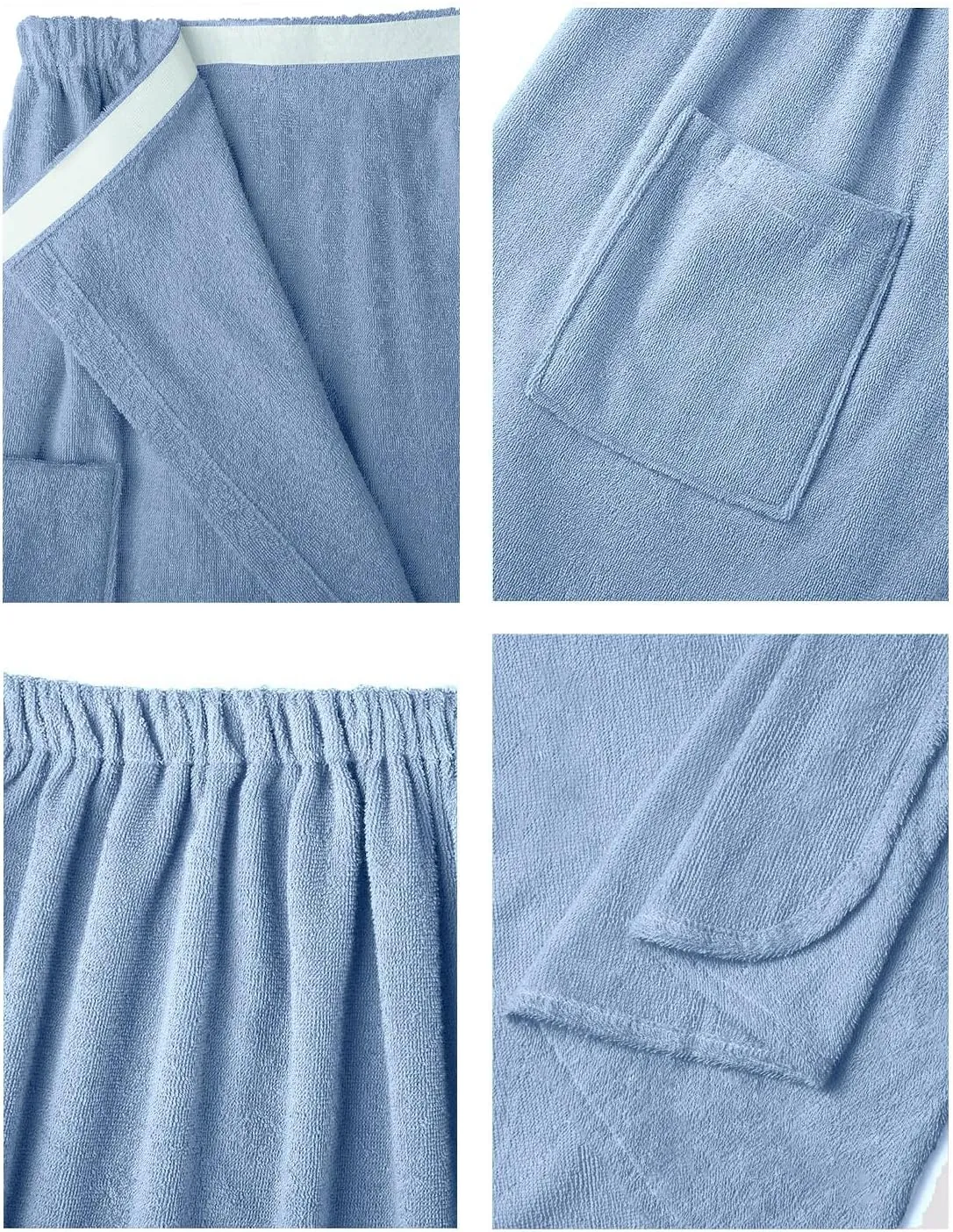 SIORO Bath Shower Wrap for Women Body Towel Wraps Spa Gym Pool Travel Bath Towels with Adjustable Closure & Pockets