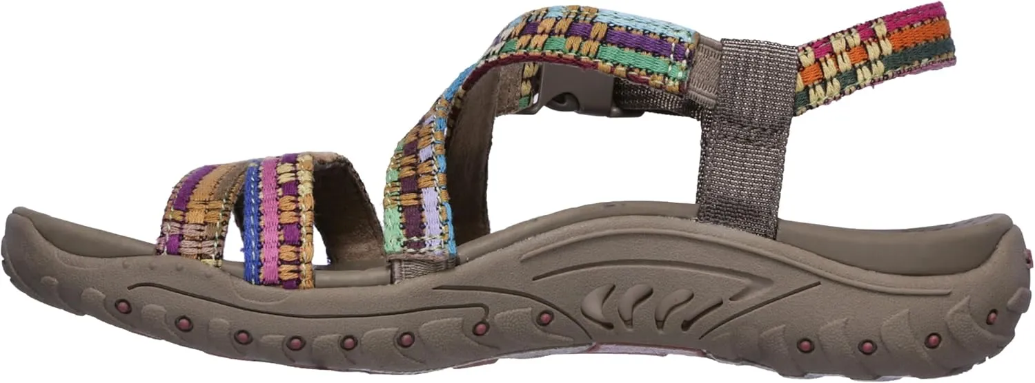 Skechers Women's Reggae Sew Me Boho Woven Strappy Slingback