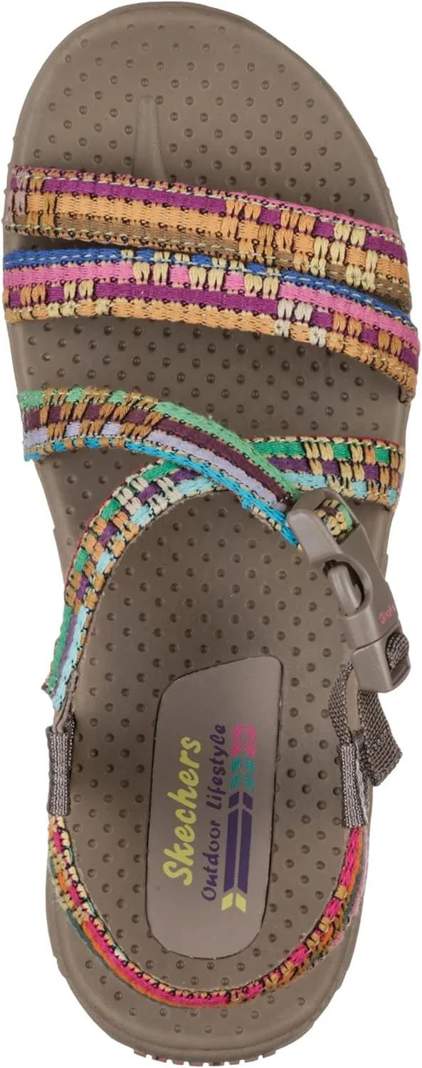Skechers Women's Reggae Sew Me Boho Woven Strappy Slingback