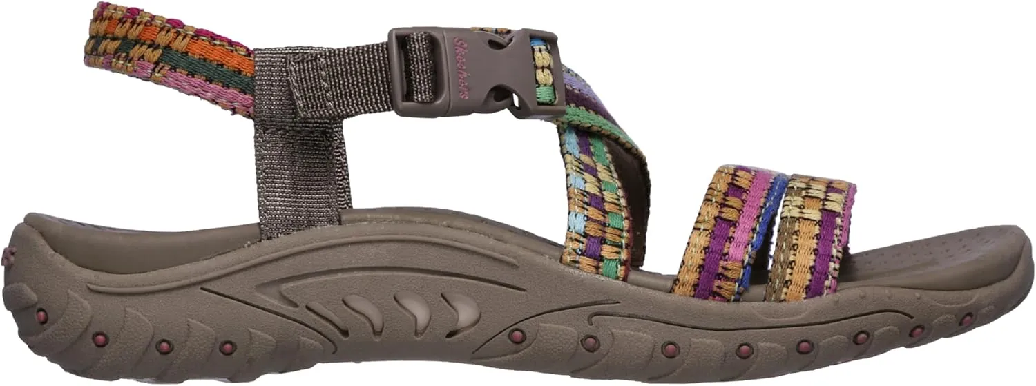 Skechers Women's Reggae Sew Me Boho Woven Strappy Slingback