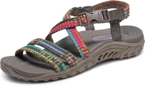 Skechers Women's Reggae Sew Me Boho Woven Strappy Slingback