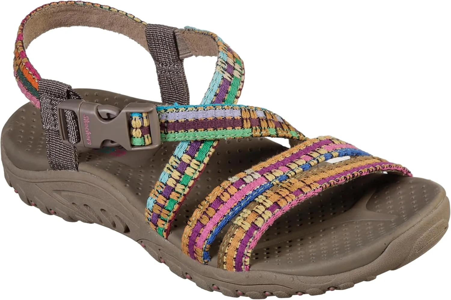 Skechers Women's Reggae Sew Me Boho Woven Strappy Slingback
