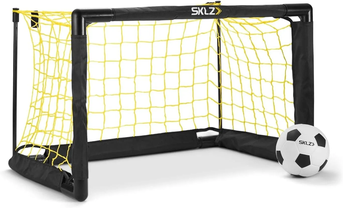 SKLZ Pro mini Goal, Includes 5" Soft Ball, Easy to Assemble Frame