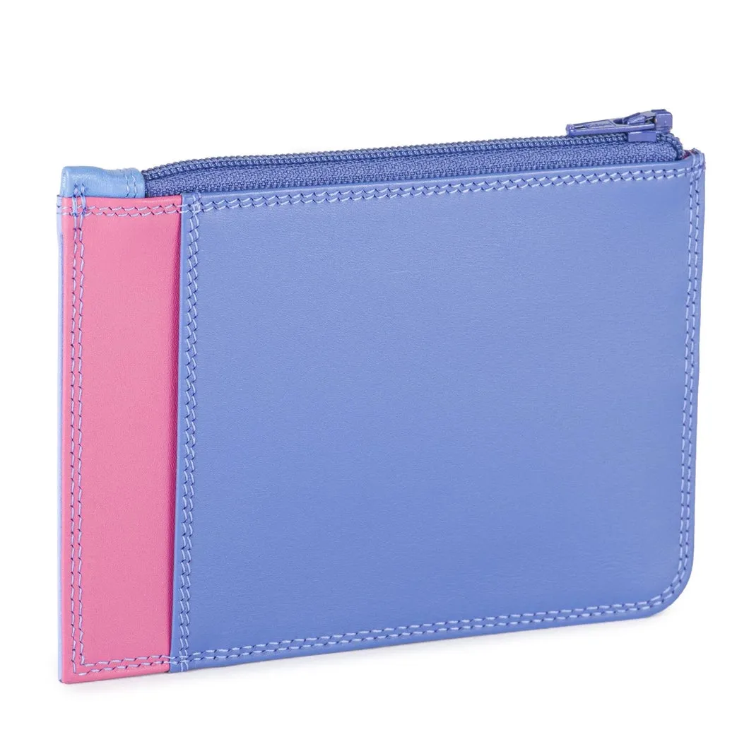 Slim Credit Card Holder with Coin Purse in Viola