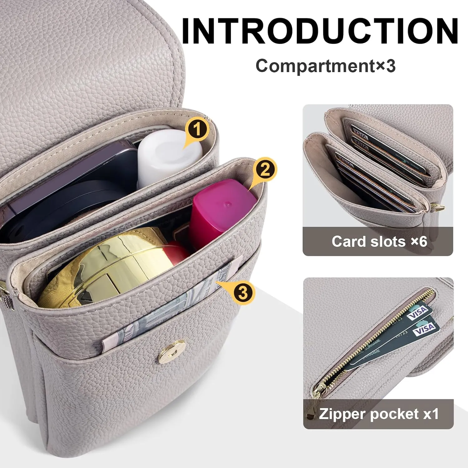 Small Crossbody Cell Phone Purse for Women, Shoulder Phone Bag Wallet Pouch