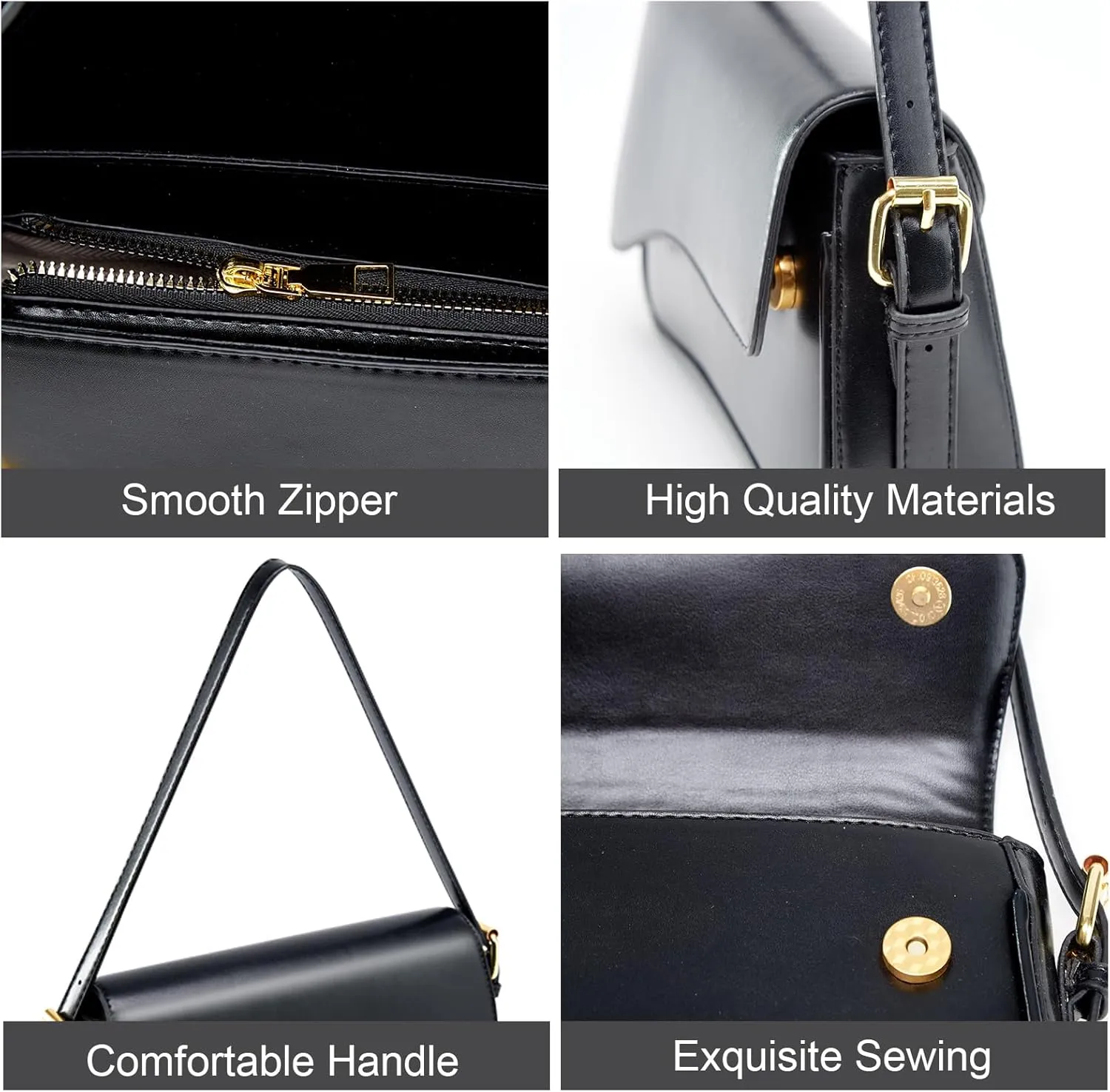 Small Shoulder Bag for women,Crossbody Purses,Leather Tote Handbag Clutch Hobo Purse,with Zipper Closure for Women