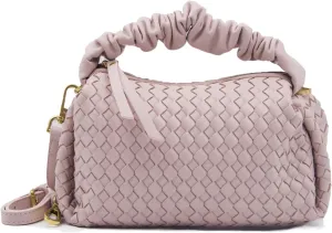 Small Woven Purses, Designer Crossbody Bags for Women Vegan Leather Bags Evening Woven Handbag Clutch