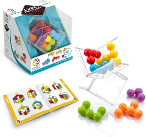 SmartGames Cube Puzzler PRO - 3D STEM Game - Brain Teaser for Ages 10 & Up, 80 Challenges in Portable Display Case.