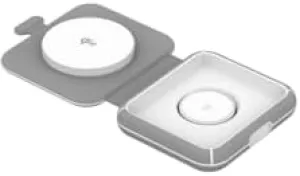 SNAPStation Duet Qi2 18W 2-in-1 MagSafe Wireless Charging Station (Serenity Blue)