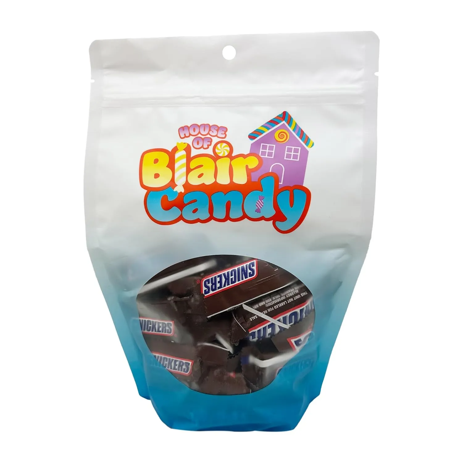 Snickers Fun Size Chocolate Caramel Candy Bars - 1 LB Resealable Stand-Up Bulk Candy Bag (approx. 25 pieces) - Bulk Goodies Perfect for Holiday Events and Party Favors