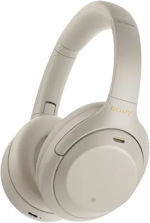 Sony WH-1000XM4 Noise Cancelling Wireless Headphones - 30hr Battery Life - Over Ear Style - Optimised for Alexa and Google Assistant - Built-in mic for Calls - Silver International Version