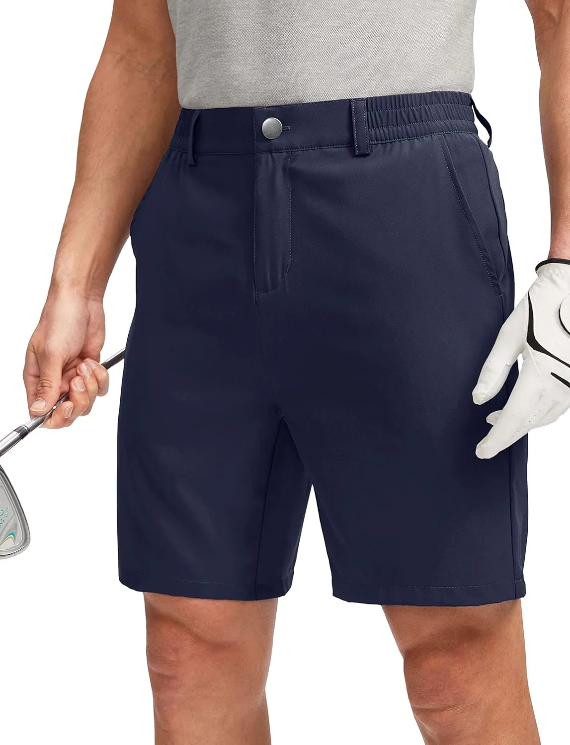 Soothfeel Men's Golf Shorts with 5 Pockets 7 Inch Stretch Lightweight Quick Dry Hiking Casual Work Dress Shorts for Men