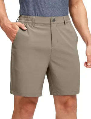 Soothfeel Men's Golf Shorts with 5 Pockets 7 Inch Stretch Lightweight Quick Dry Hiking Casual Work Dress Shorts for Men