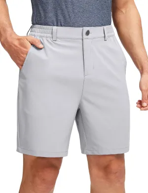 Soothfeel Men's Golf Shorts with 5 Pockets 7 Inch Stretch Lightweight Quick Dry Hiking Casual Work Dress Shorts for Men