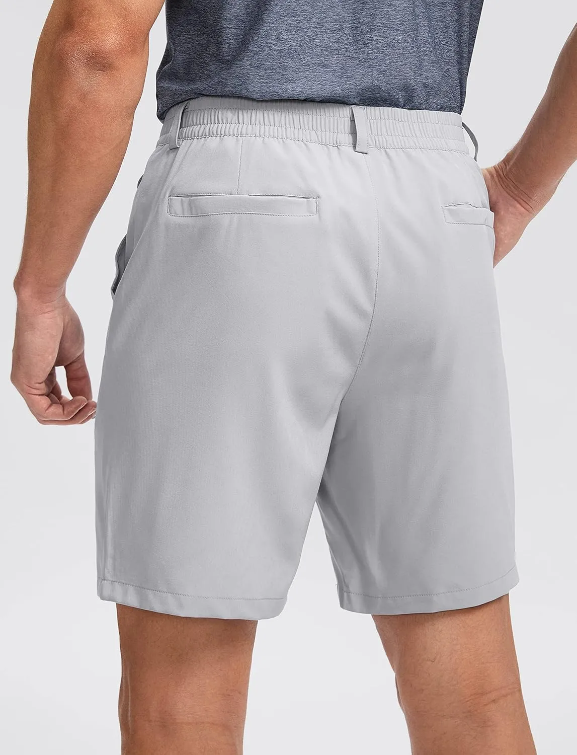 Soothfeel Men's Golf Shorts with 5 Pockets 7 Inch Stretch Lightweight Quick Dry Hiking Casual Work Dress Shorts for Men