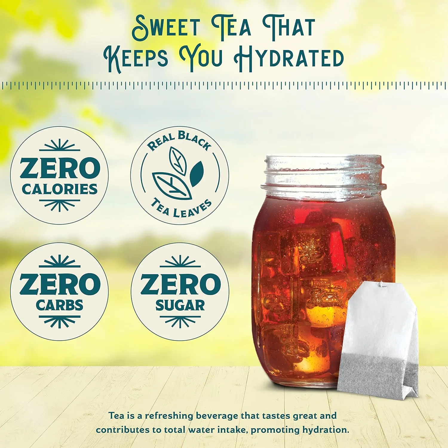 Southern Breeze Decaf Cold Brew Sweet Tea Original Iced Tea with Black Tea and Zero Carbs Zero Sugar, 20 Individually Wrapped Tea Bags, Pack of 4