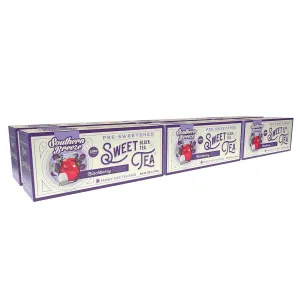 Southern Breeze Hot Brew Sweet Tea Blackberry Iced Tea with Black Tea and Zero Carbs Zero Sugar, 22 Individually Wrapped Family Size Tea Bags, Pack of 6