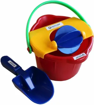 Spielstabil Bucket Mill 3 Piece Set - Includes Bucket, Sand Scoop and Spinning Wheel (Made in Germany)