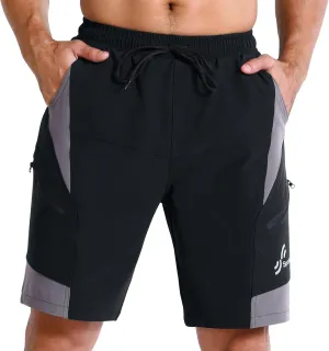 Sportneer Bike Shorts for Men: 3D Padded Lightweight Riding Biking Cycling Mountain Bike Shorts for Men with Zipper Pockets