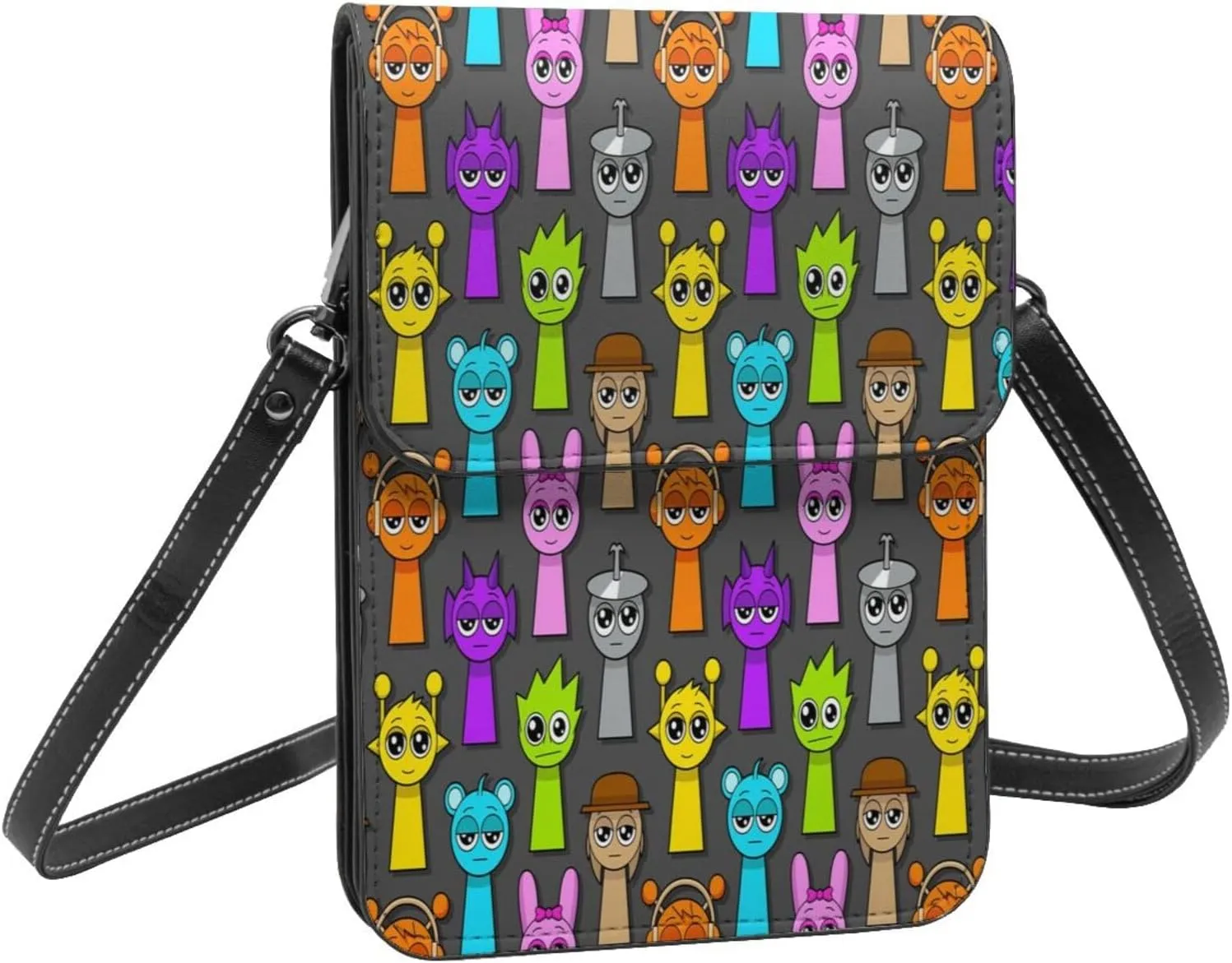 Sprunki Cell Phone Purse Crossbody Bag for Outdoor Travel Sports Camping Hiking Shoulder Bags