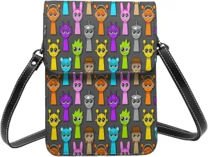 Sprunki Cell Phone Purse Crossbody Bag for Outdoor Travel Sports Camping Hiking Shoulder Bags
