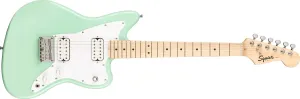 Squier Mini Jazzmaster Electric Guitar, with 2-Year Warranty, Surf Green, Maple Fingerboard