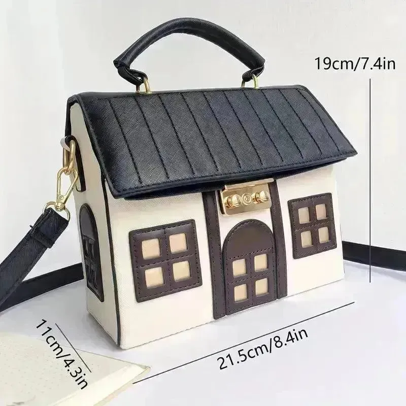 Stylish House Shaped Handbag