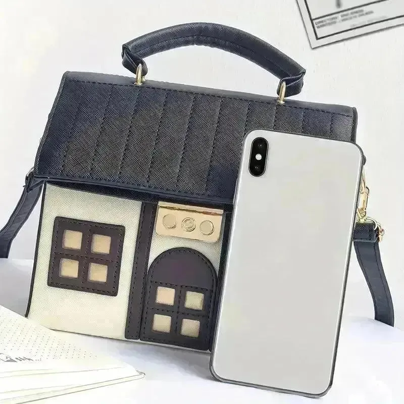 Stylish House Shaped Handbag