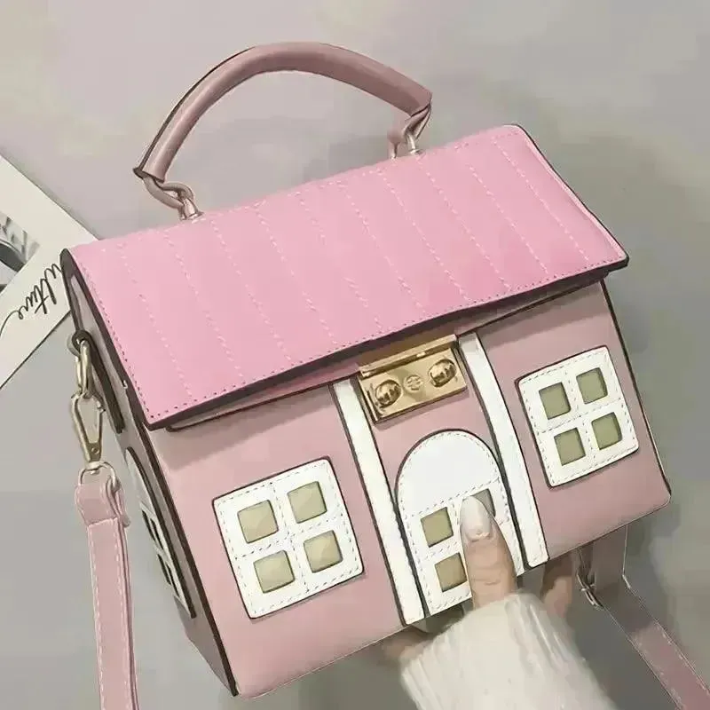 Stylish House Shaped Handbag