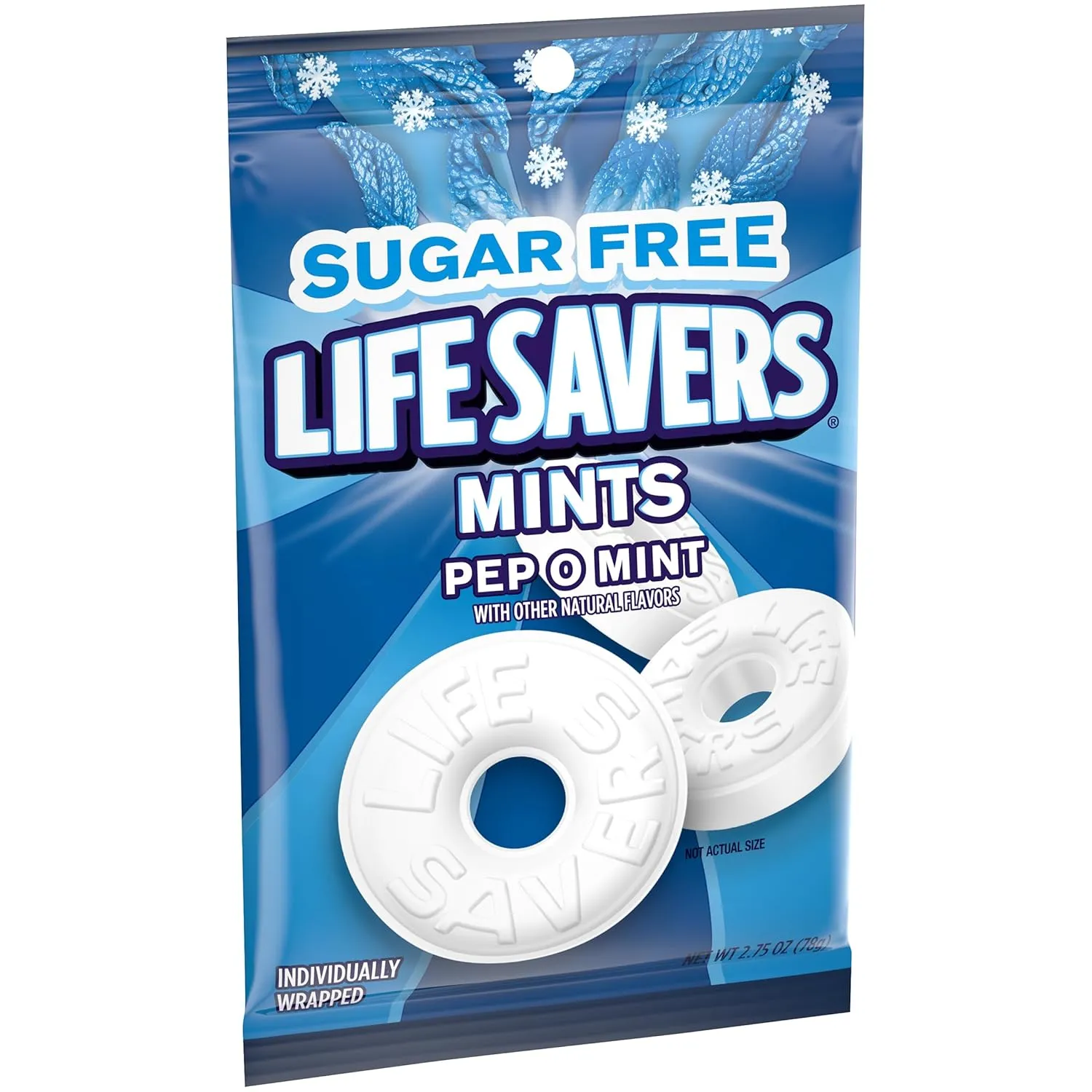 Sugar Free Lifesavers Pep O Mint & Wint O Green Mints, 2.75 Ounce (Pack of 4), Peppermint Breath Mints, Wintergreen Mints