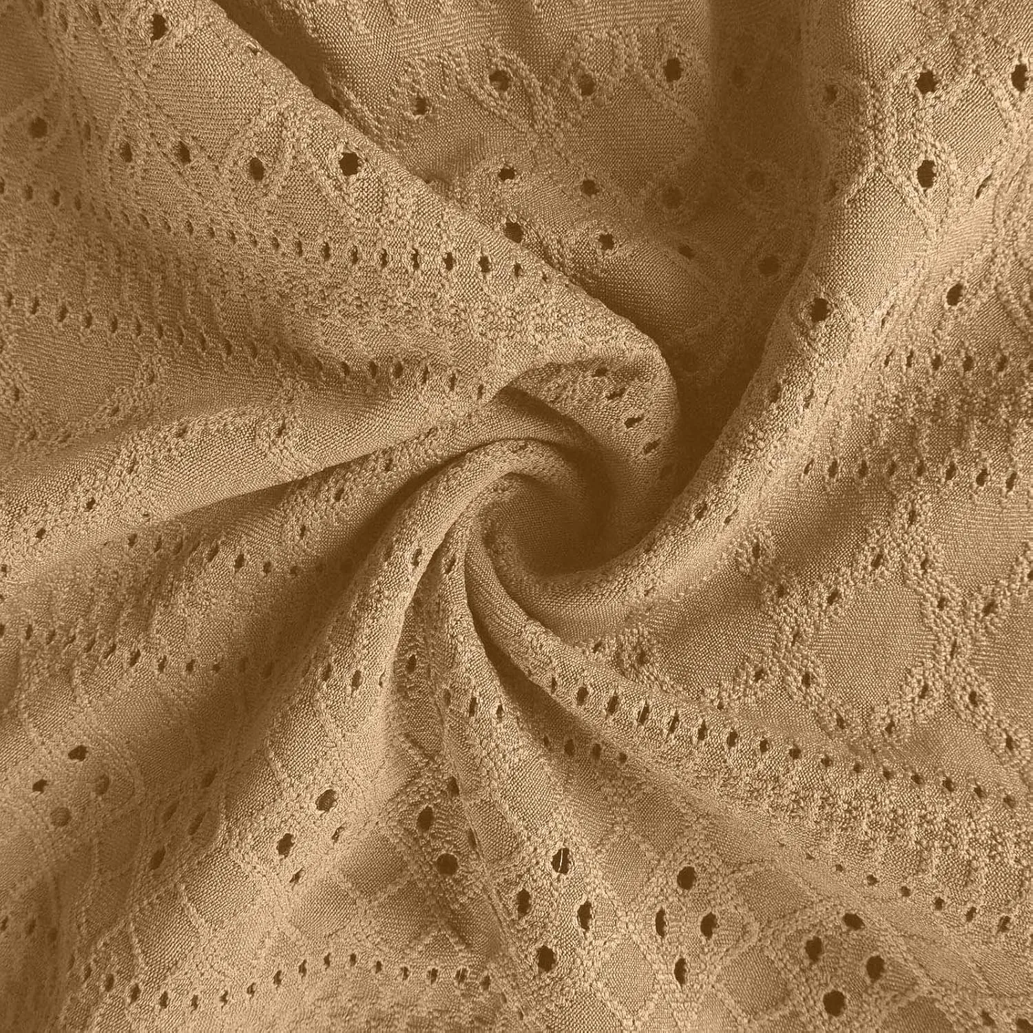 Sundresses for Women 2025 Summer Ruffle Short Sleeve Hollow Out Maxi Dresses Eyelet Embroidery Flowy Dresses
