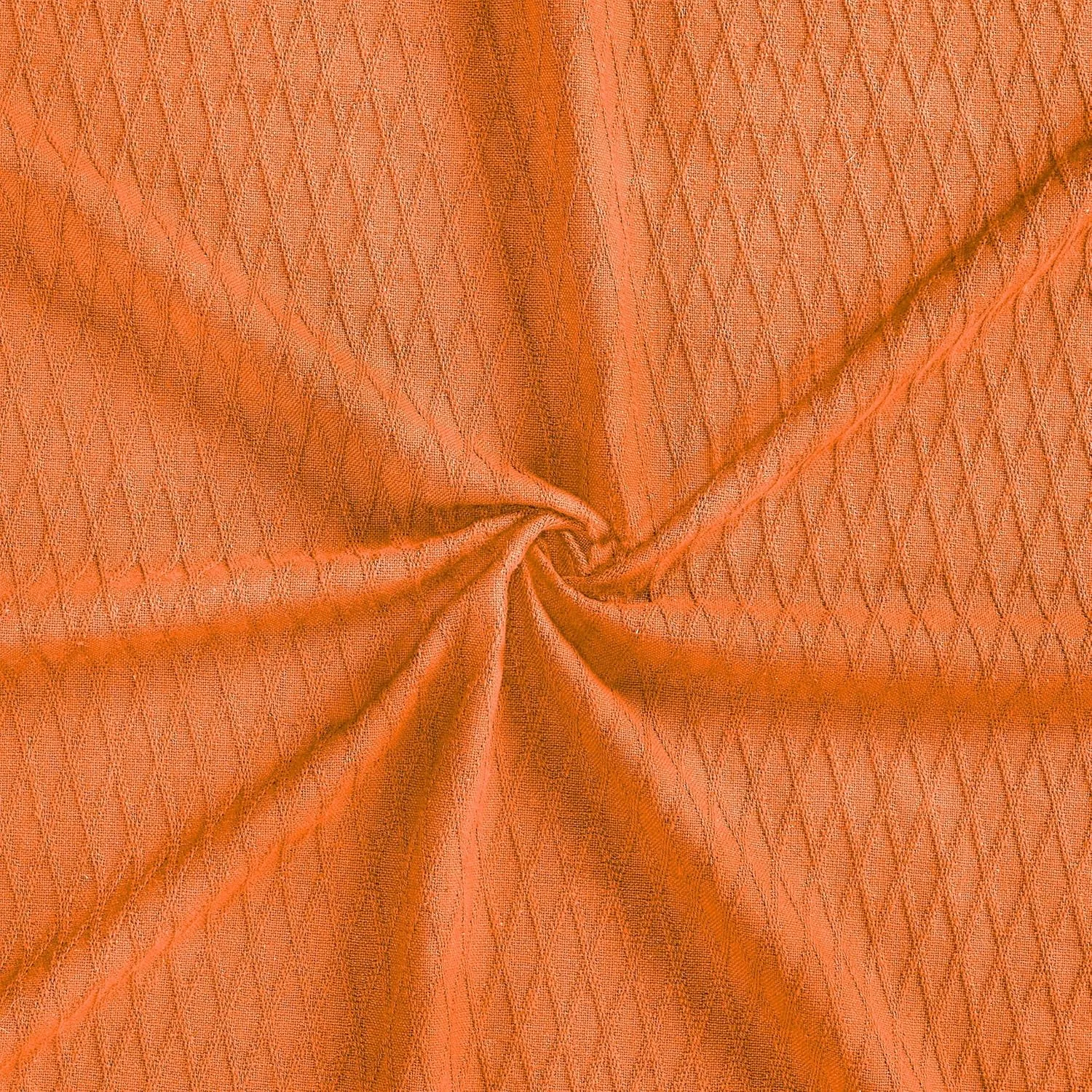 SUPERIOR Diamond Weave All-Season Cotton Blanket, Cover for Home, Couch, Bed, Soft, Warm Blankets, Boho Aesthetic, Comfy, Cozy, and Cute Covers, Decorative Bedding Essentials, King, Burnt Orange