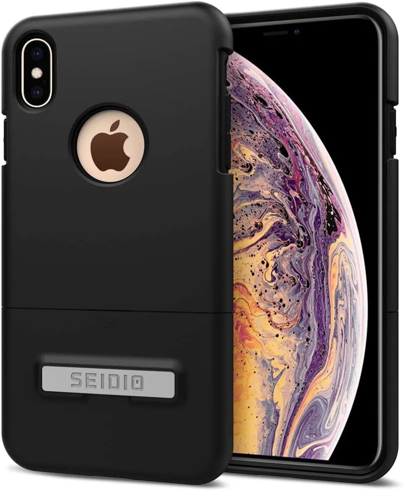 Surface with Kickstand for Apple iPhone Xs Max (Black/Black)