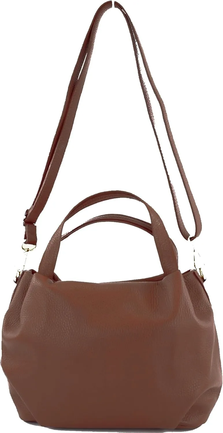 T218 - italian women's small handle bag made of leather