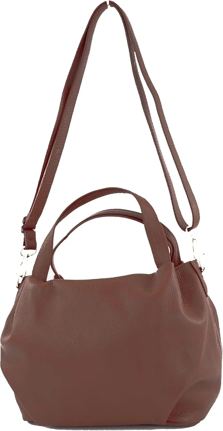 T218 - italian women's small handle bag made of leather