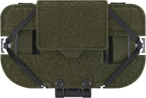 Tactical Phone Holder Carrier Front Admin Cellphone Pouch Chest Mount Foldable Navigation Phone Board (RG)